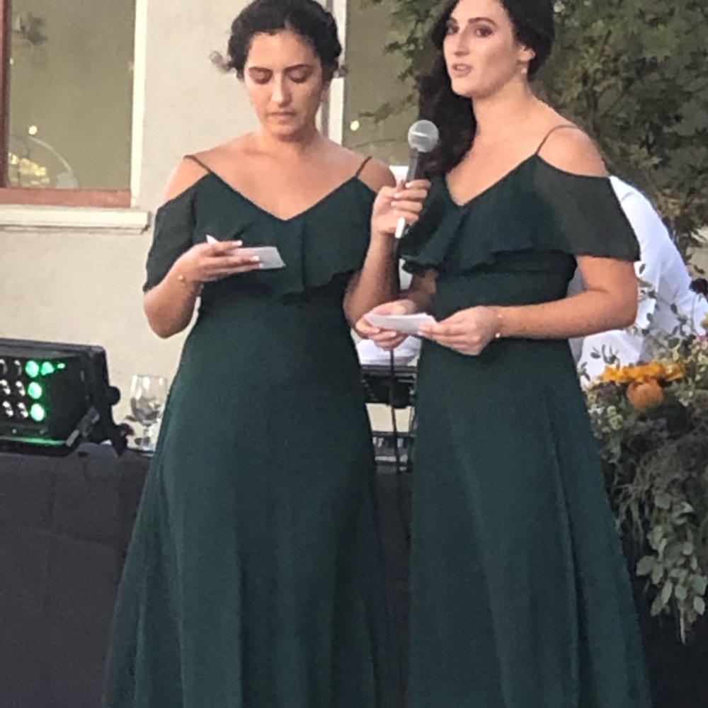 Emerald green bridesmaid dress